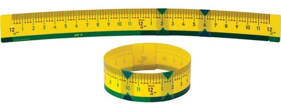 Elapsed Time Rulers Write-on/Wipe-off (5 pcs.)