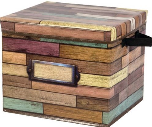 Reclaimed Wood Storage Box (10.5&quot; x 12&quot; x 13&quot;)(26.6cmx30.4cmx33cm)