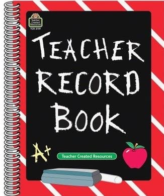Chalkboard Teacher Record Book  (11''x8.5'')(27.9cmx21.5cm)