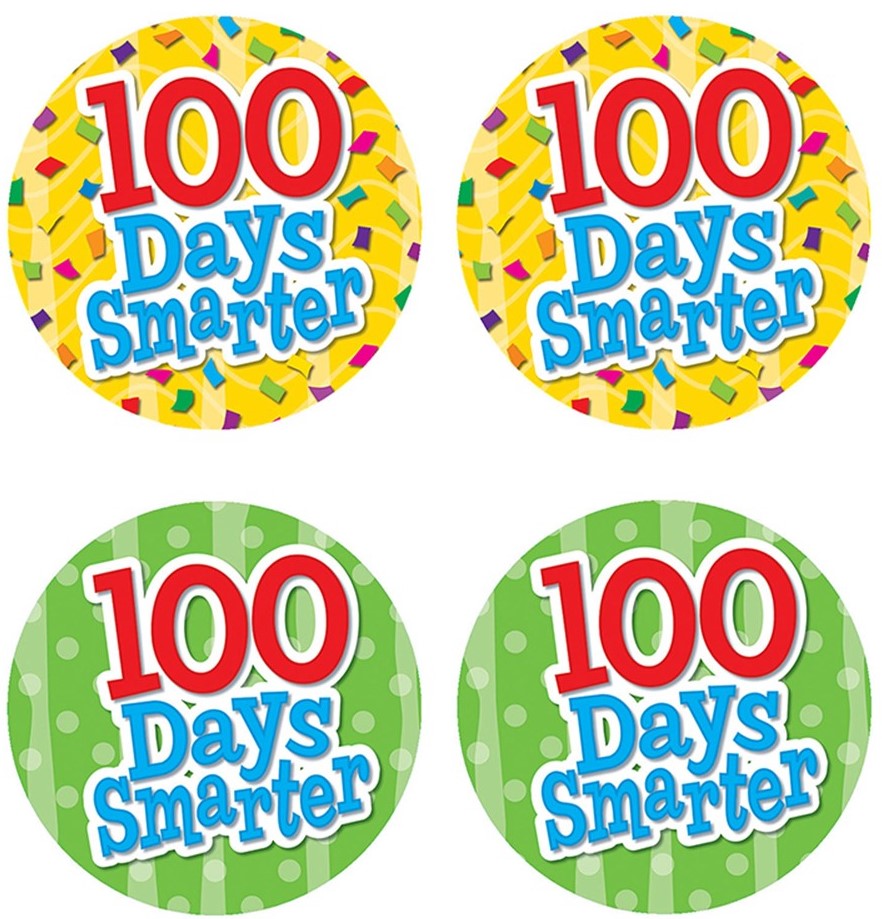 100 Days Smarter Wear ’Em Badges(32pcs)
