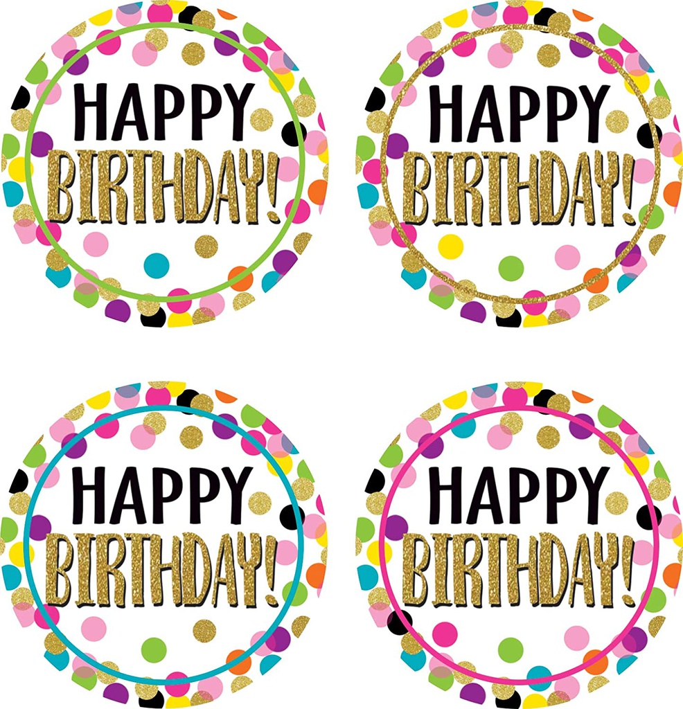 Confetti Happy Birthday (32stickers)