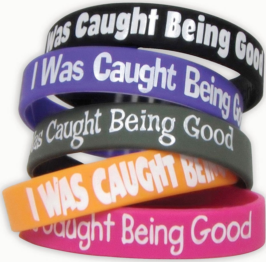 I Was Caught Being Good Wristbands (10 pcs)