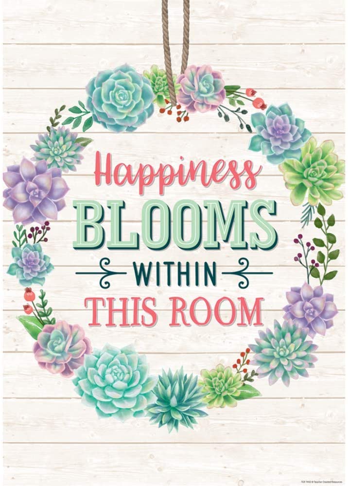 Happiness Blooms Within This Room Positive Poster 13.3''x19''(33.7cmx48.2cm)