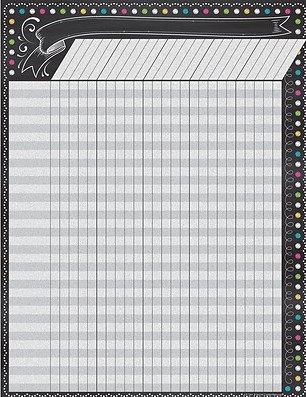 Chalkboard Brights Incentive Chart (17''x22'')(43cmx55.8cm)