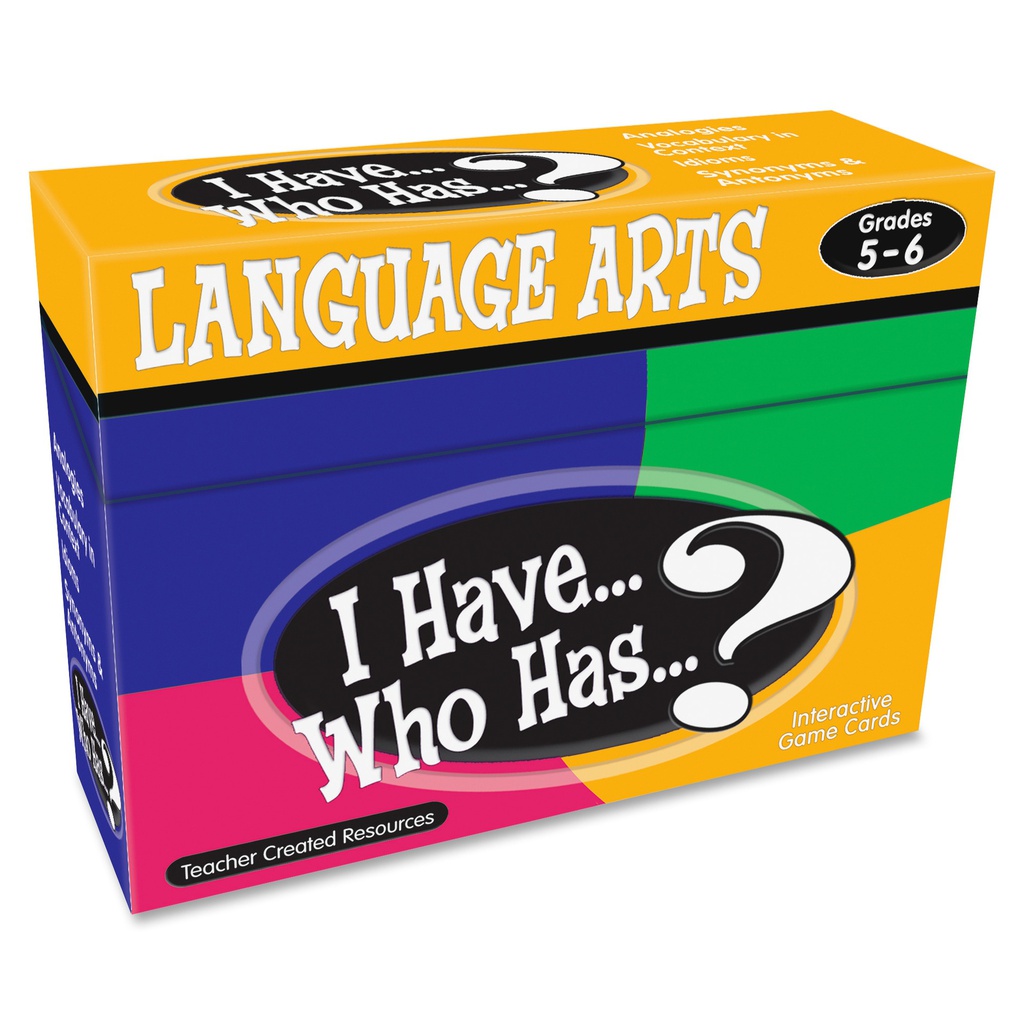 I Have... Who Has...? Language Arts Game (Gr. 5–6) (37cards)
