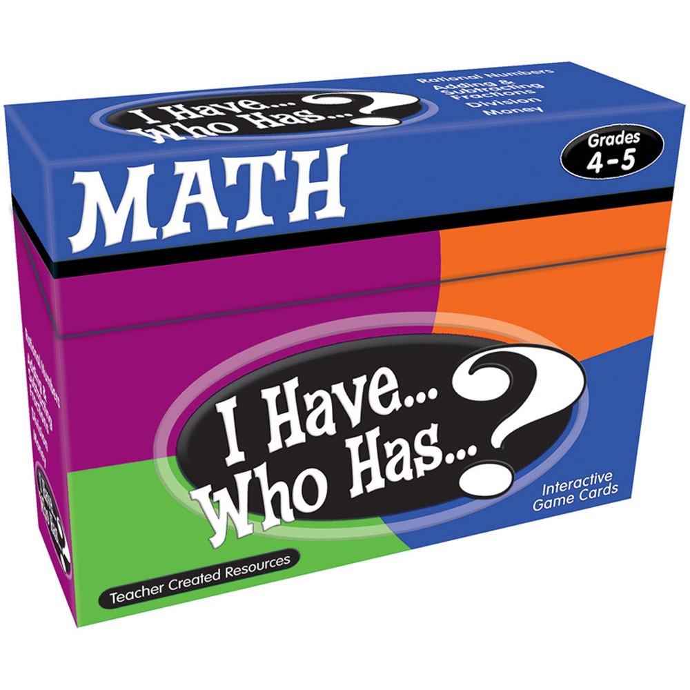 I Have... Who Has...? Math Game (Gr. 4–5) (37cards)