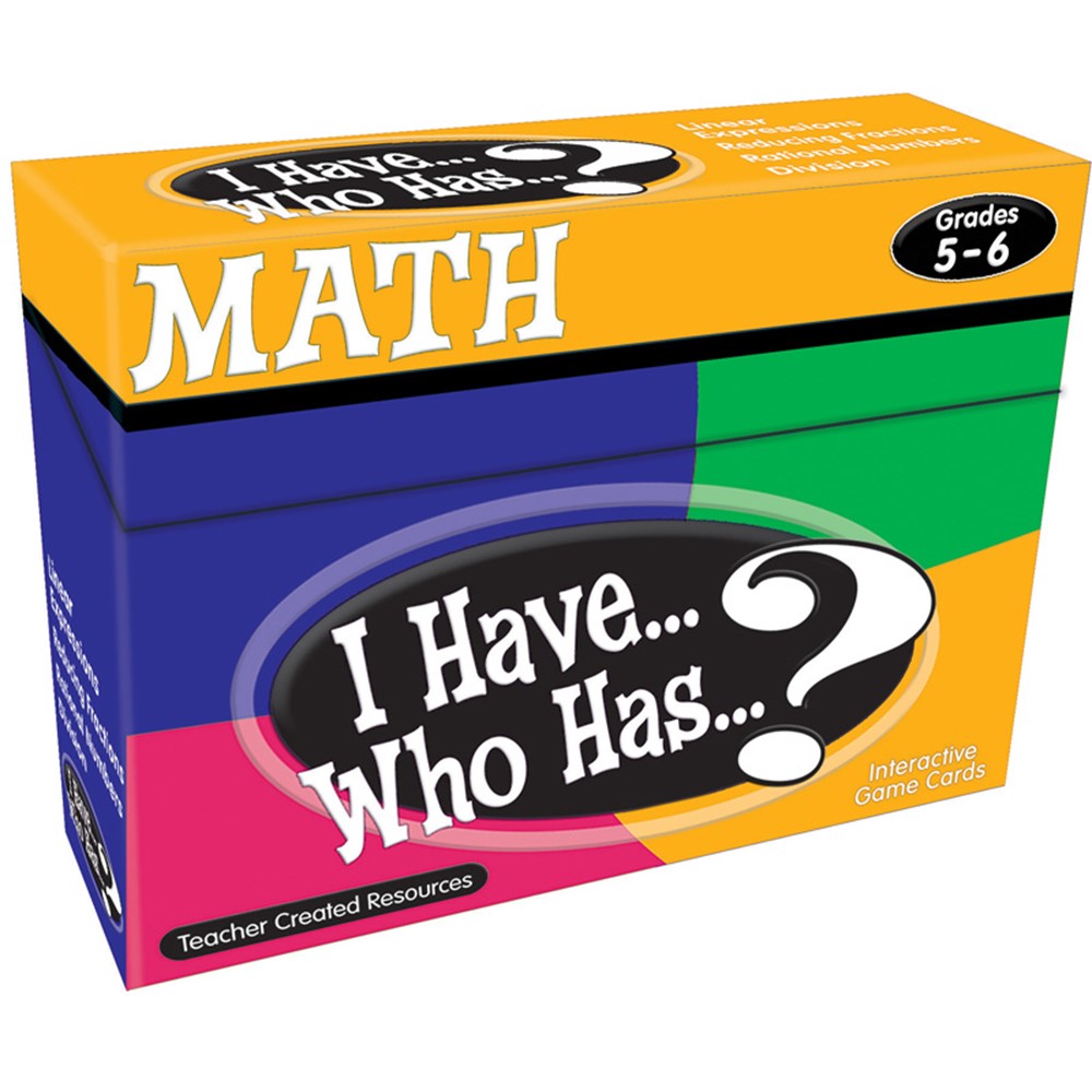 I Have... Who Has...? Math Game (Gr. 5–6) (37cards)