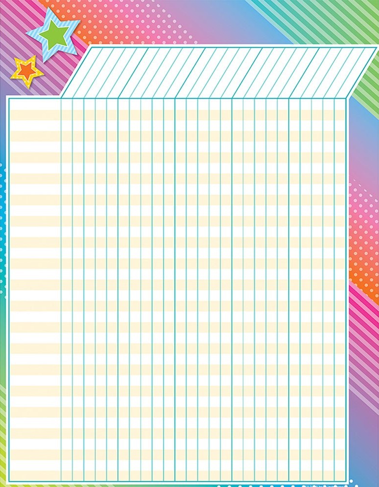 Colorful Vibes Incentive Chart (17''x22'')(43cmx55.8cm)