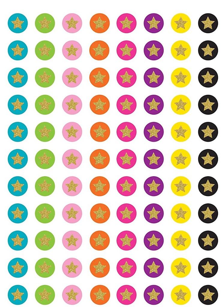 Confetti Stars Mini Stickers Value-Pack(1144stickers)