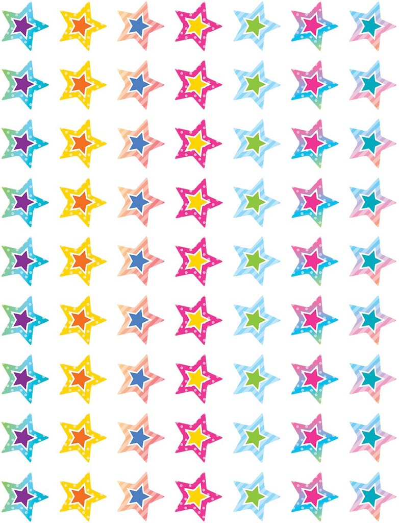 Colorful Vibes Stars Mini Stickers (378/pkg)