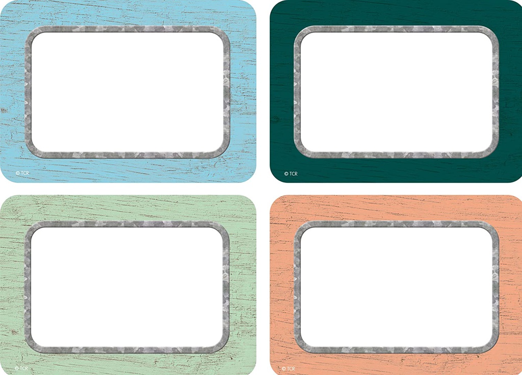 Painted Wood Name Tags/Labels - Multi-Pack (3.5''x2.5'')(6.3cmx8.8cm)(36pcs)