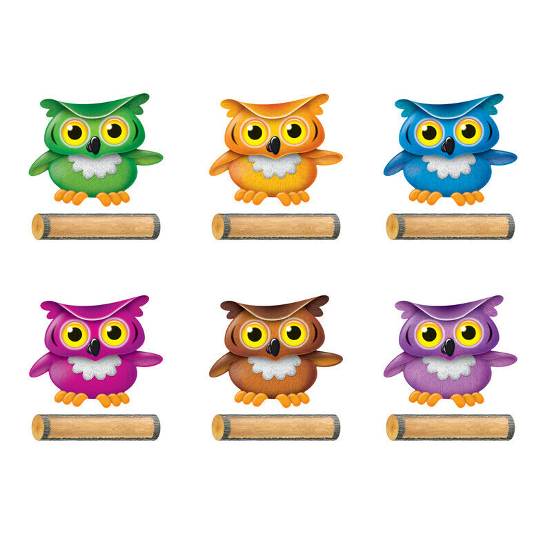 Bright Owls Accents Variety Pk.6 designs+36 logs (15.5cm)   (72 pcs)