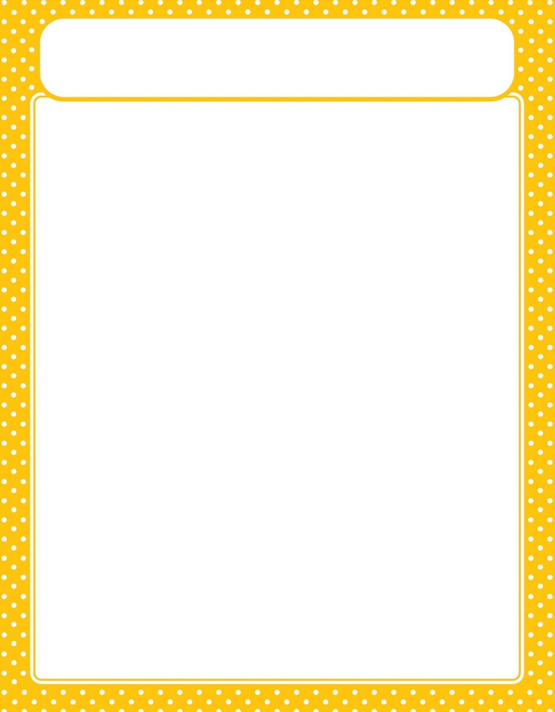 Polka Dots Yellow Chart (55cmx 43cm)