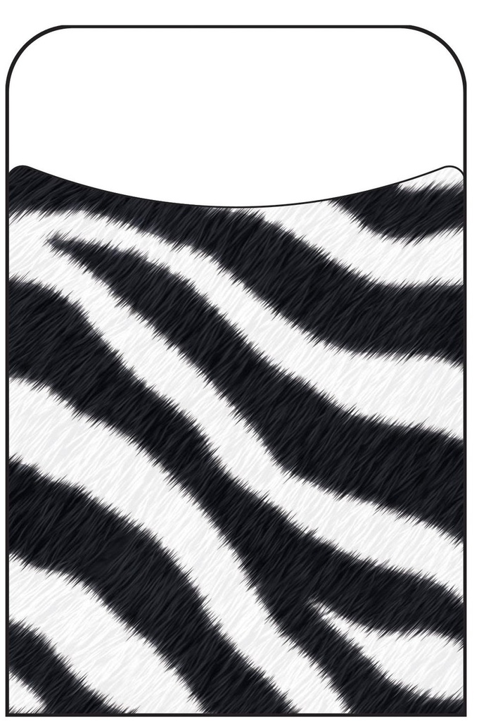 Zebra (8.8cm x 13.3cm)     (40 pockets)