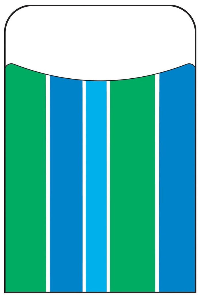 Stripe-tacular Cool Blue (8.8 x13.3cm) (40 pockets)
