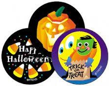 Halloween (Licorice) Large Round Stinky Stickers (4 sheets)