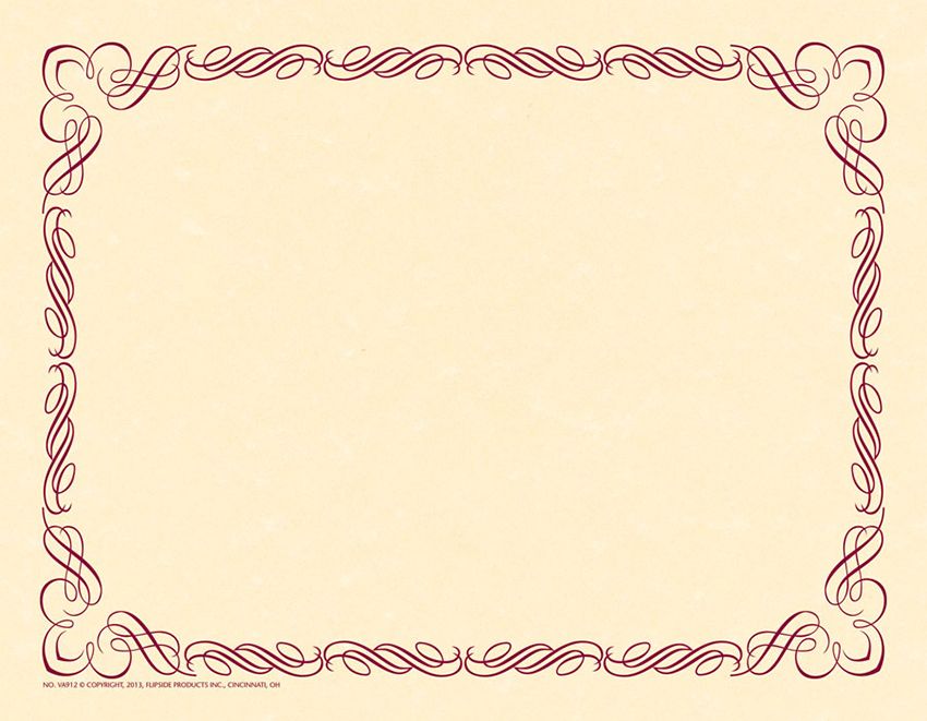 Arabesque Plum - Border Paper (8.5cm x 11cm)(50/pk)