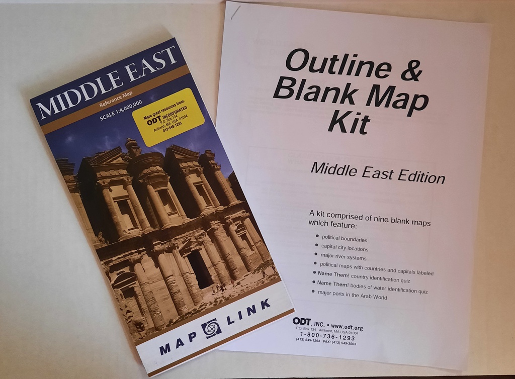 MIDDLE EAST PACK (9 blank map kit)(9''x12'')(30.4cmx22.8cm)
