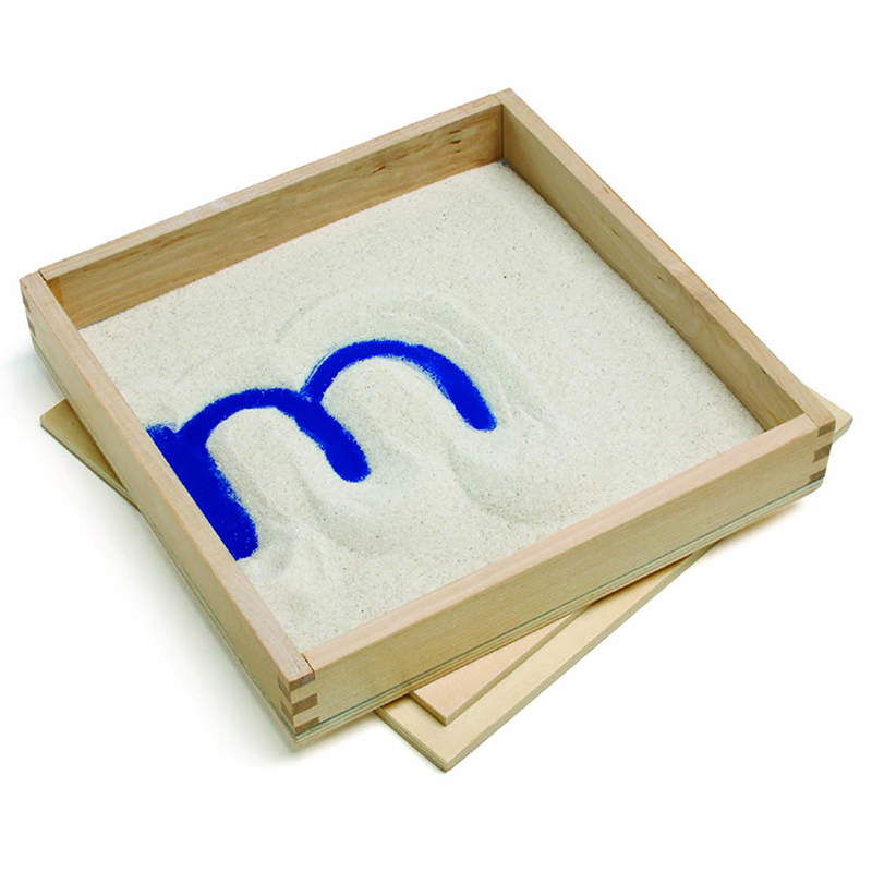 LETTER FORMATION SOLID WOOD SAND TRAY Ages:3+ (8''x8'')(20.3cmx20.3cm)