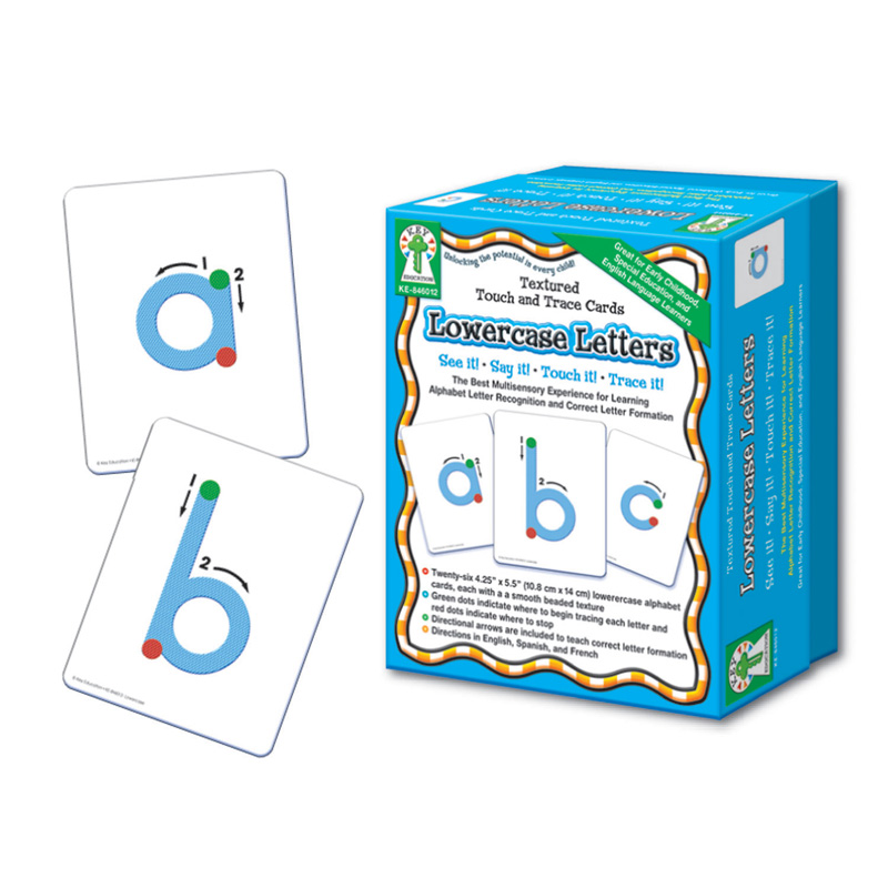 Textured Touch and Trace Cards: Lowercase