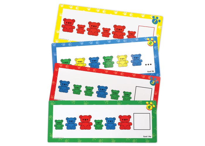 Three Bear Family Pattern Cards (16 double-sided cards)