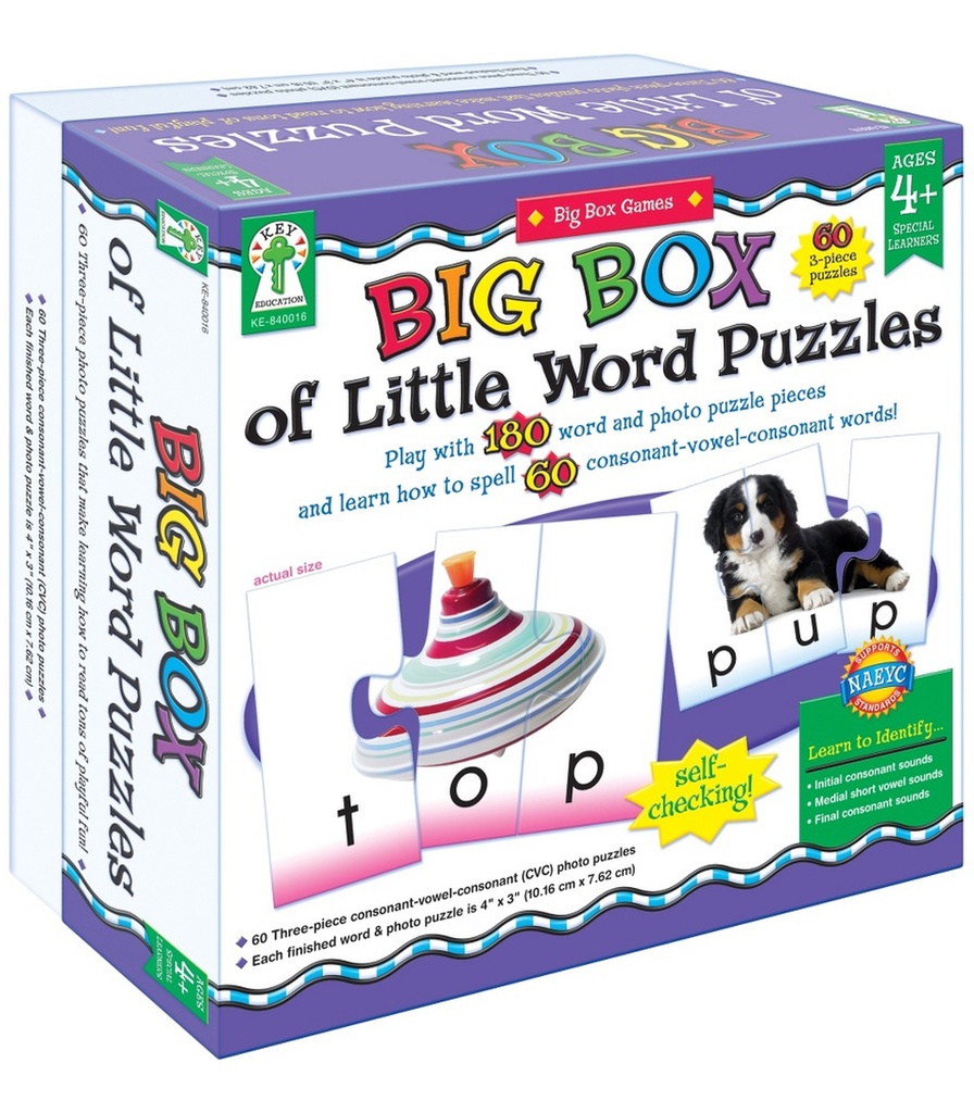 Big Box of Little Word Puzzles (60pcs)