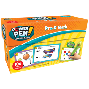 Power Pen Learning Cards: Math (PreK) (53 double-sided cards)