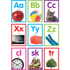 Colorful Photo Alphabet Cards Bulletin Board (40pcs)