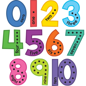 Colorful Jumbo Numbers Bulletin Board (approx. 14.75&quot;=37.5 cm)