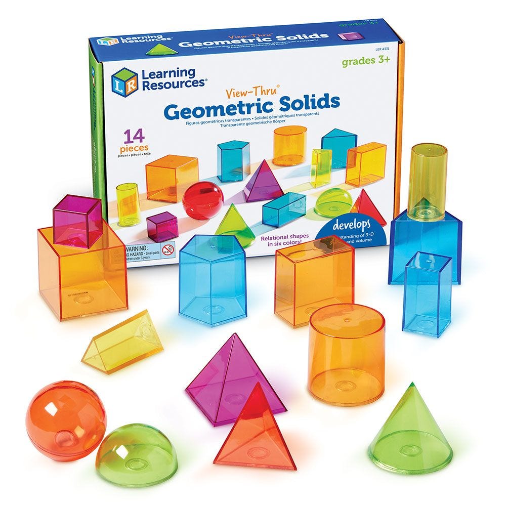 View-Thru Geometric Solids (129pcs)