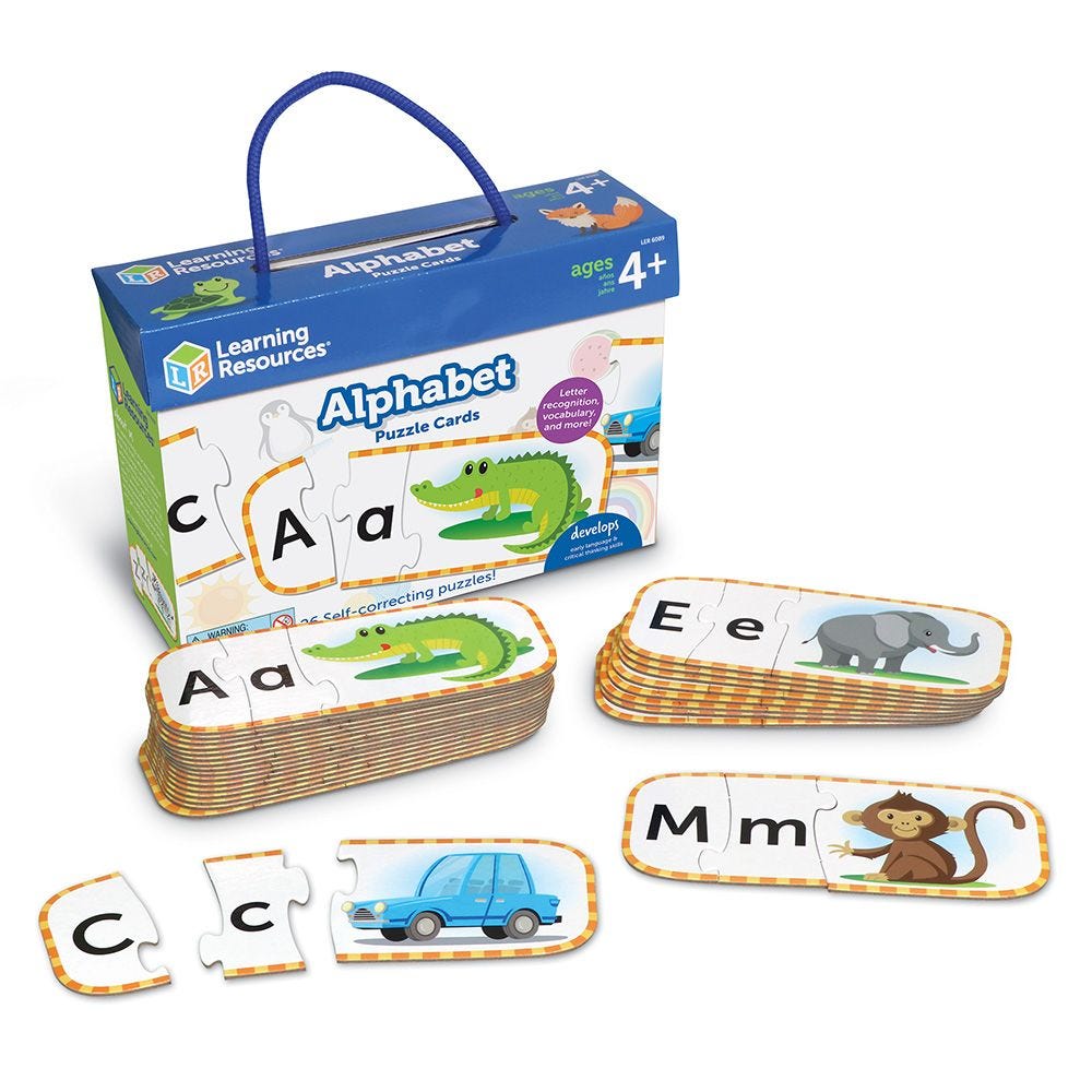 Upper &amp; Lowercase Alphabet Puzzle Cards (26pcs)