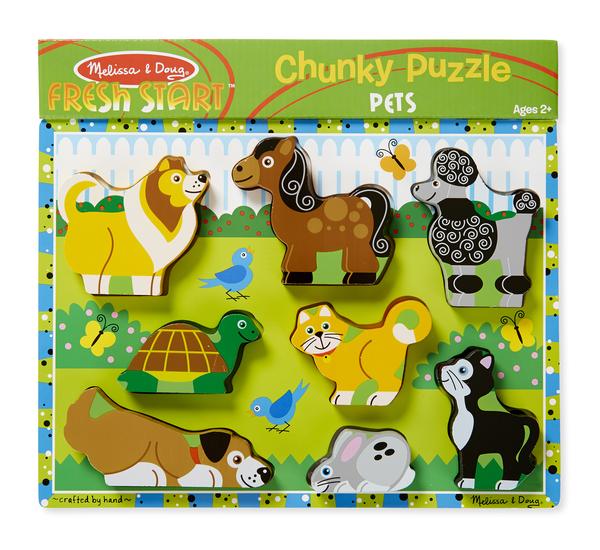 Pets Chunky Puzzle Ages:2+ (8pcs) (9cmx7cm)