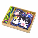 Farm Animals Lace and Trace Panels Wooden Toys
