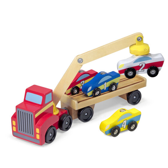 Magnetic Car Loader Wooden Toys