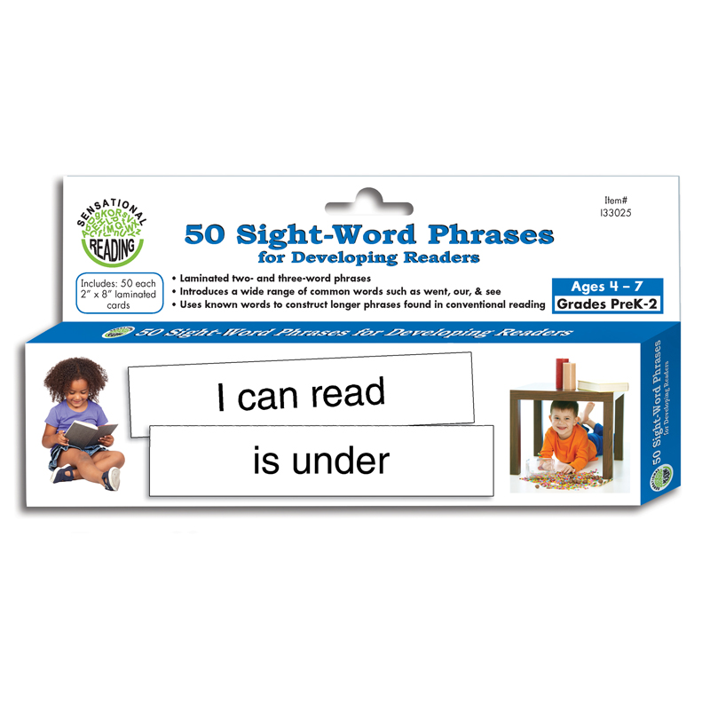 50 SIGHT WORD PHRASES FOR DEVELOPING READERS