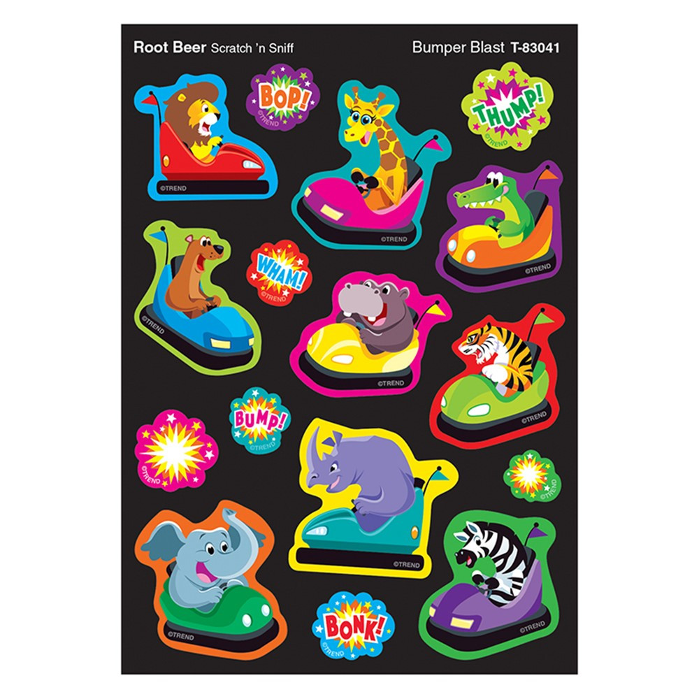 Bumper Blast, Root Beer scent Scratch 'n Sniff Stinky Stickers (4sheets)(64stickers)