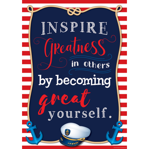 Inspire Greatness in Others by Becoming Great Yourself Positive Poster (48cm x 33.5cm)