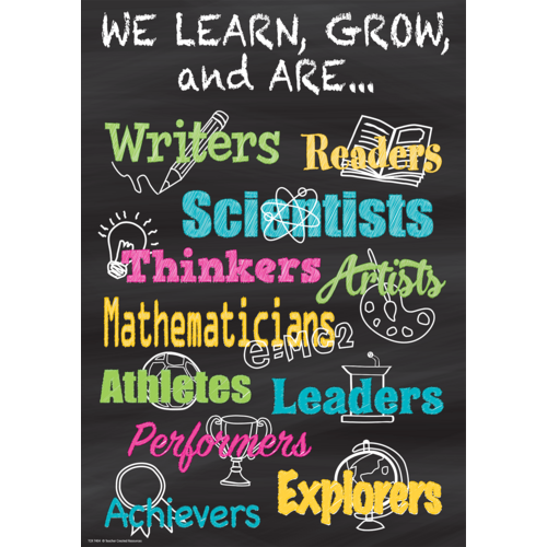 We Learn, Grow, and Are...Positive Poster 13.3''x19''(33.7cmx48.2cm)