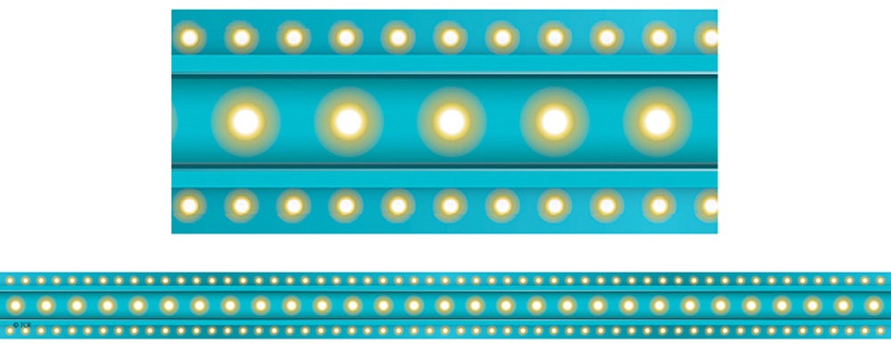 LIGHT BLUE MARQUEE Clingy Thingies (Silicone) Strips 13 ft.  (40.6cm x 3.4cm)  (10pcs)
