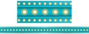 LIGHT BLUE MARQUEE Clingy Thingies (Silicone) Strips 13 ft.  (40.6cm x 3.4cm)  (10pcs)