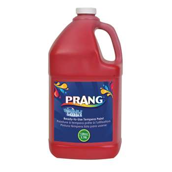 PRANG Washable Ready-to-Use Paint GALLON (128 oz, 3.79l) - RED