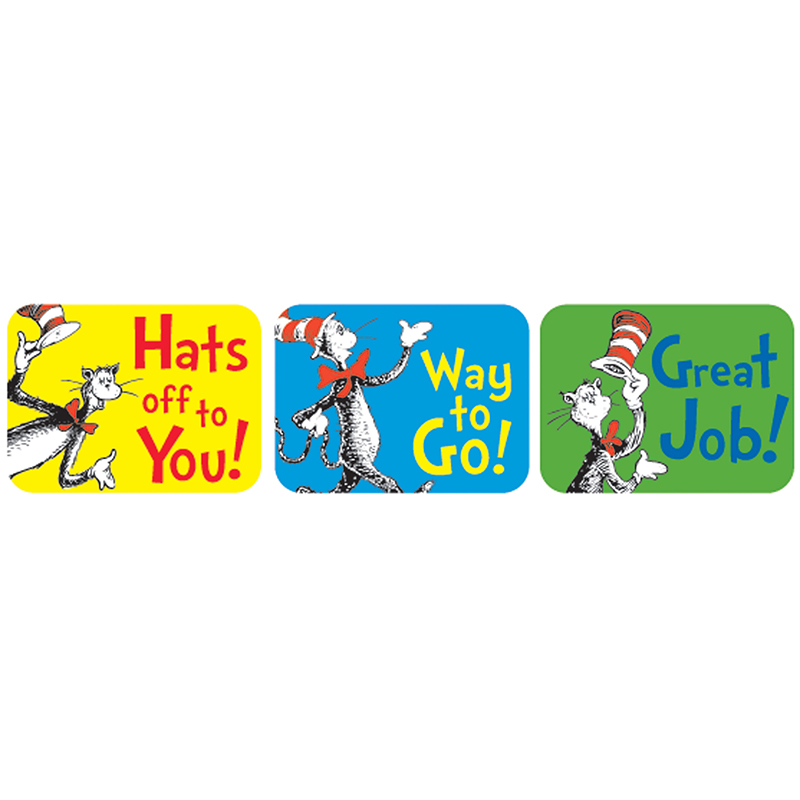 CAT IN THE HAT SUCCESS STICKERS (120 Stickers)