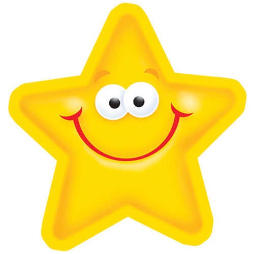 SMILEY STARS Mini Accents  3&quot; (7.6 cm)  36 pcs