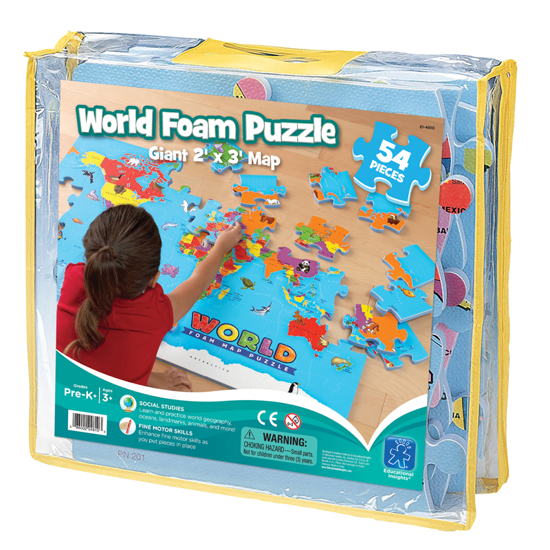 World Map Floor (54 pc) 2' x 3' ( 61cm x 91.5 cm   ) Puzzles