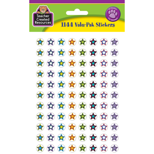 FANCY STARS Mini Stickers Valu-Pak 1144/pkg