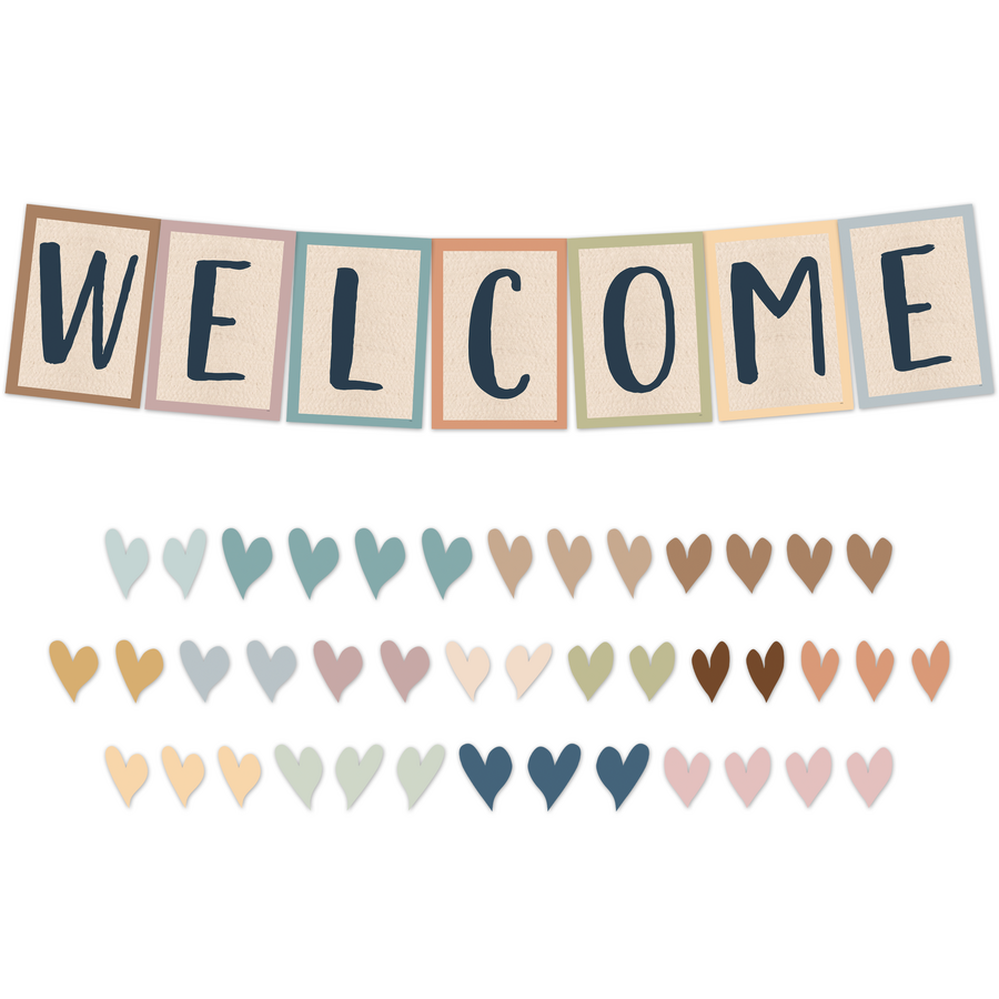 EVERYONE IS WELCOME WELCOME BULLETIN BOARD SET (48 pcs)