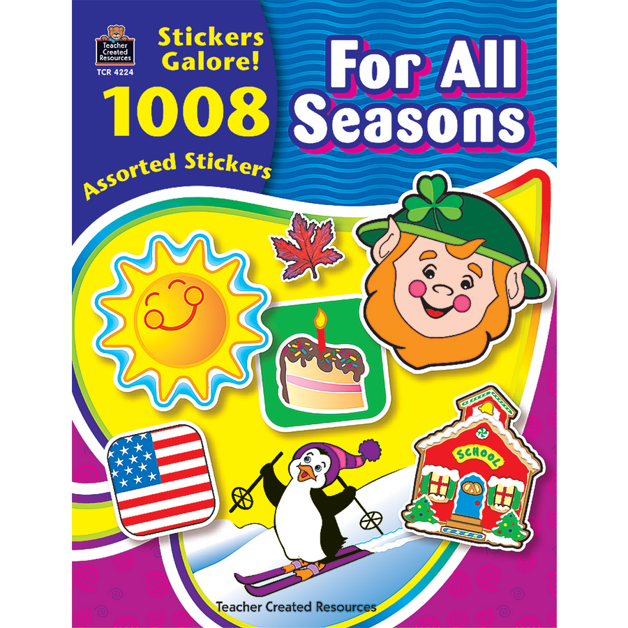 For All Seasons Sticker Book (1008 Stickers) (1&quot;= 2.6cm)
