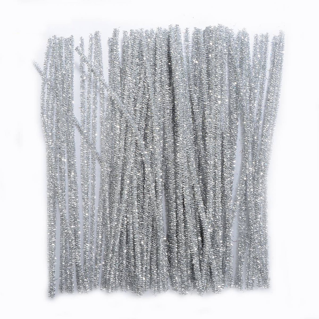 JUMBO STEMS 6mm SILVER, 12IN 100ct