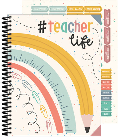WE BELONG TEACHER PLANNER (128 pgs  116 stickers)