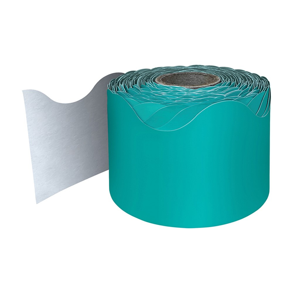 TEAL ROLLED SCALLOPED BORDERS 65'(19.8m)